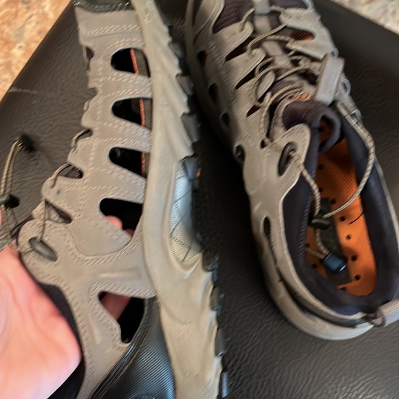Men’s Athletic Sandals, Gray, Black, Orange, Hi-Tec, Size 10, Good Condition - Picture 6 of 7